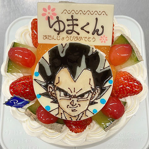 冨永松栄堂パティスリー　特注イラストデコ